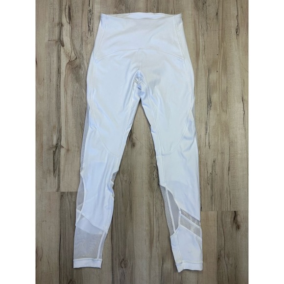 Lululemon clear the court white mesh leggings - Picture 4 of 9